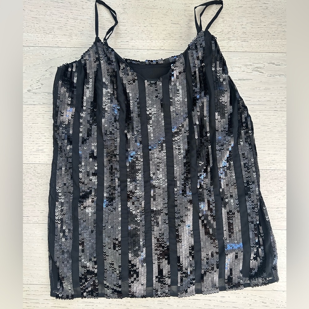 Black Sequin Tank
